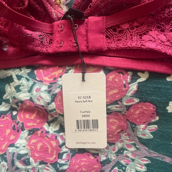 Else Peony lace bra - BNWT Fuschia - Picture 2 of 2